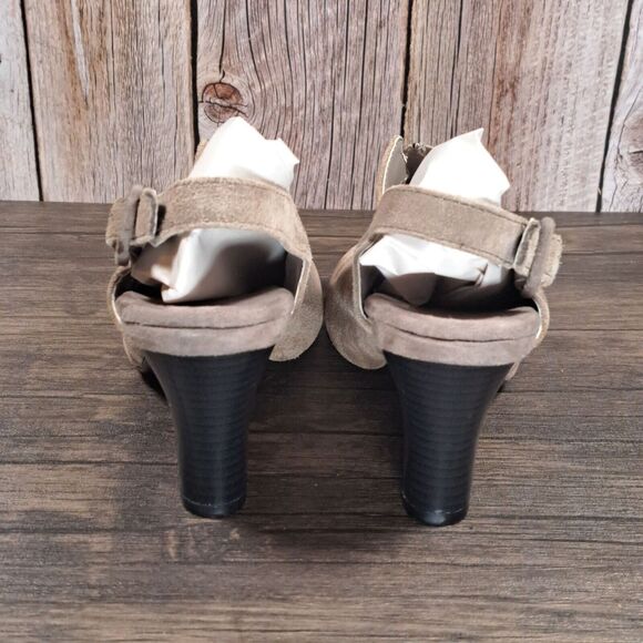 Aerosoles Role Back Leather Suede Sling Back Mule Heel Women's Size 6 (NWOB) - Picture 4 of 10